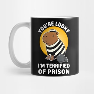 You're lucky I'm terrified of prison Capybara Jail Mug